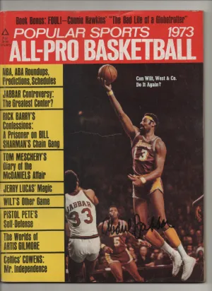 [1 of 1] 1973 Popular Sports All-Pro Basketball "Jabbar Controversy: The Greatest Center?" Signed Kareem Abdul Jabbar