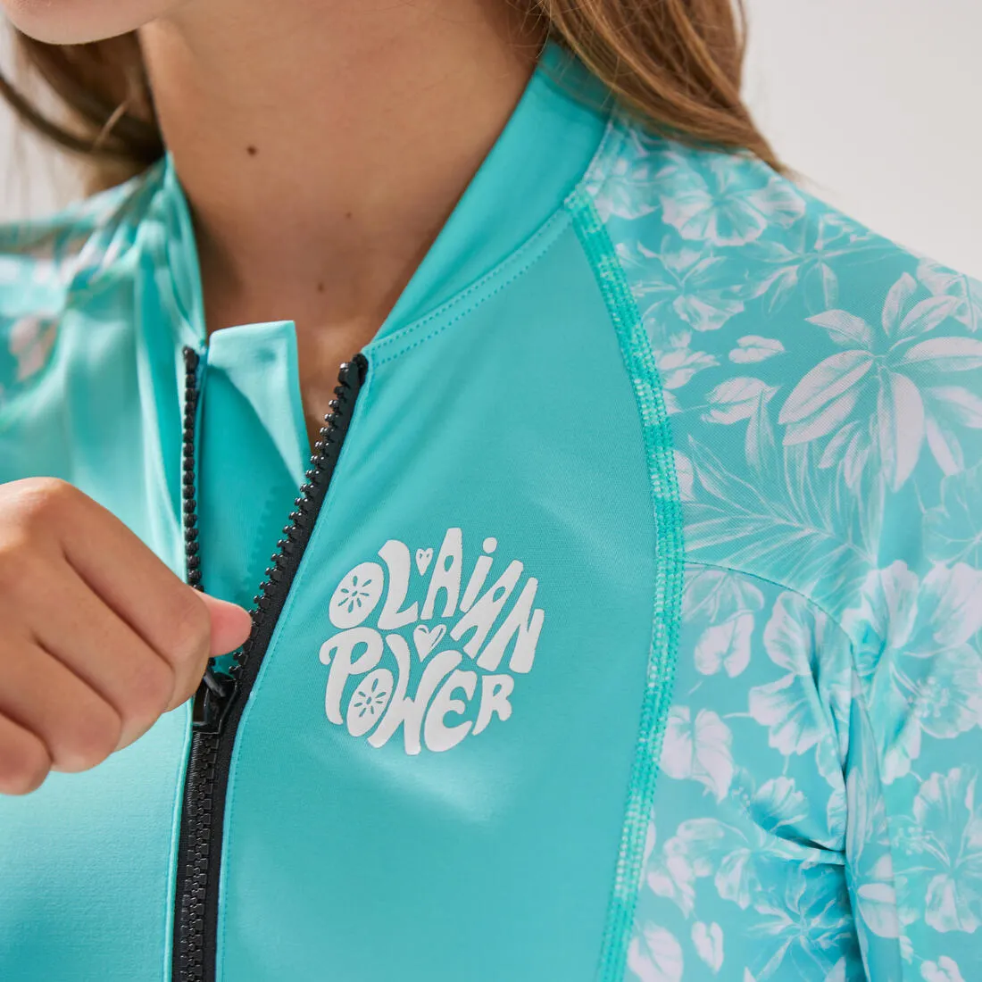 1-piece long-sleeve swimsuit