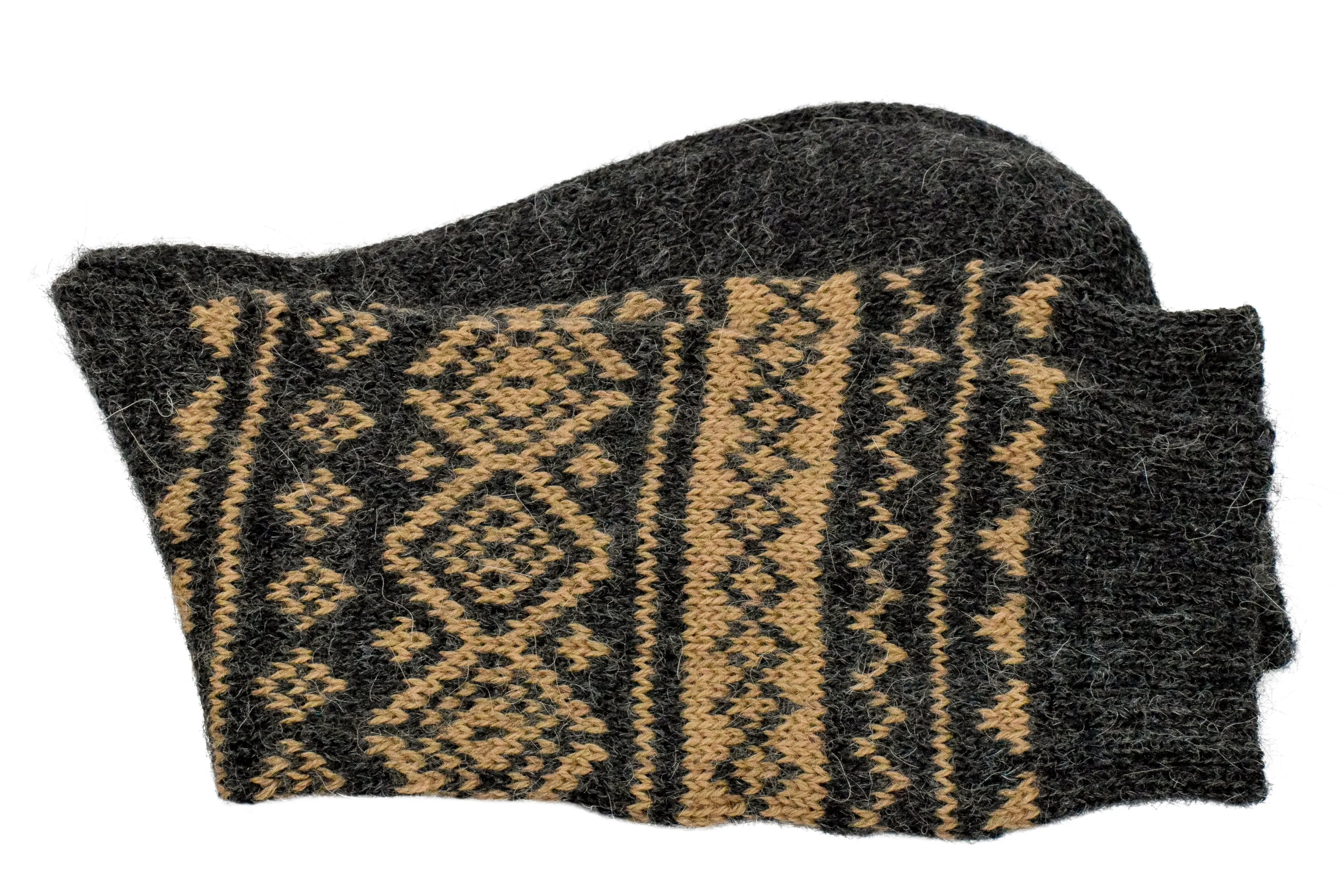 100% Alpaca Wool Casual Knit Socks (Mountain Grey)