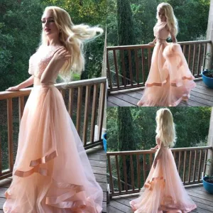 2 Pieces Popular Teenage Charming Inexpensive Long Prom Dresses, BG51478