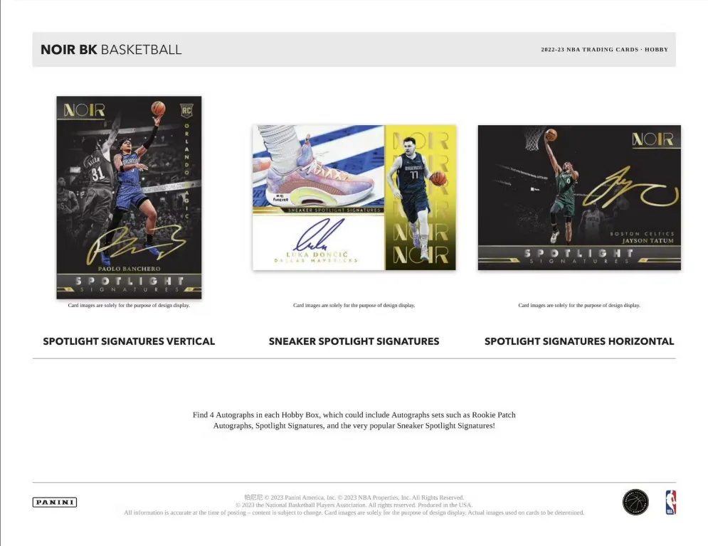 2022-23 Panini Noir Basketball Hobby (4-Box )Case