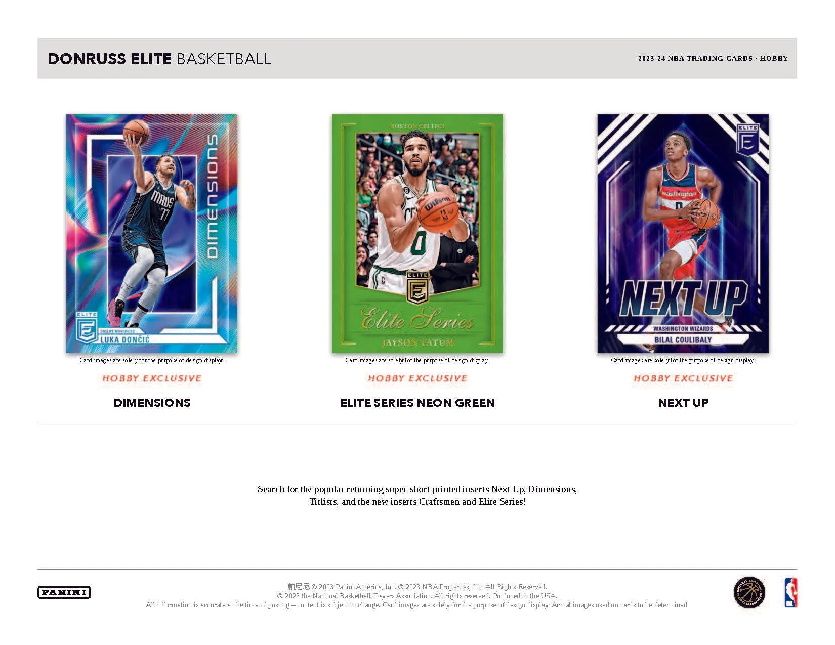 2023-24 Panini Donruss Elite Basketball Hobby