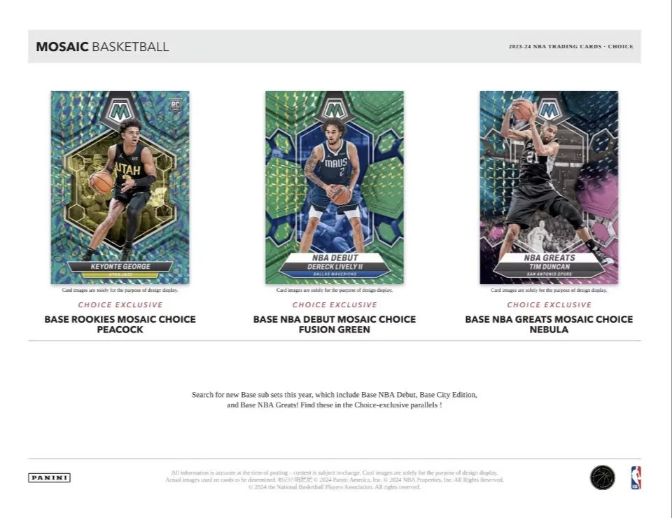 2023-24 Panini Mosaic Basketball Choice Box