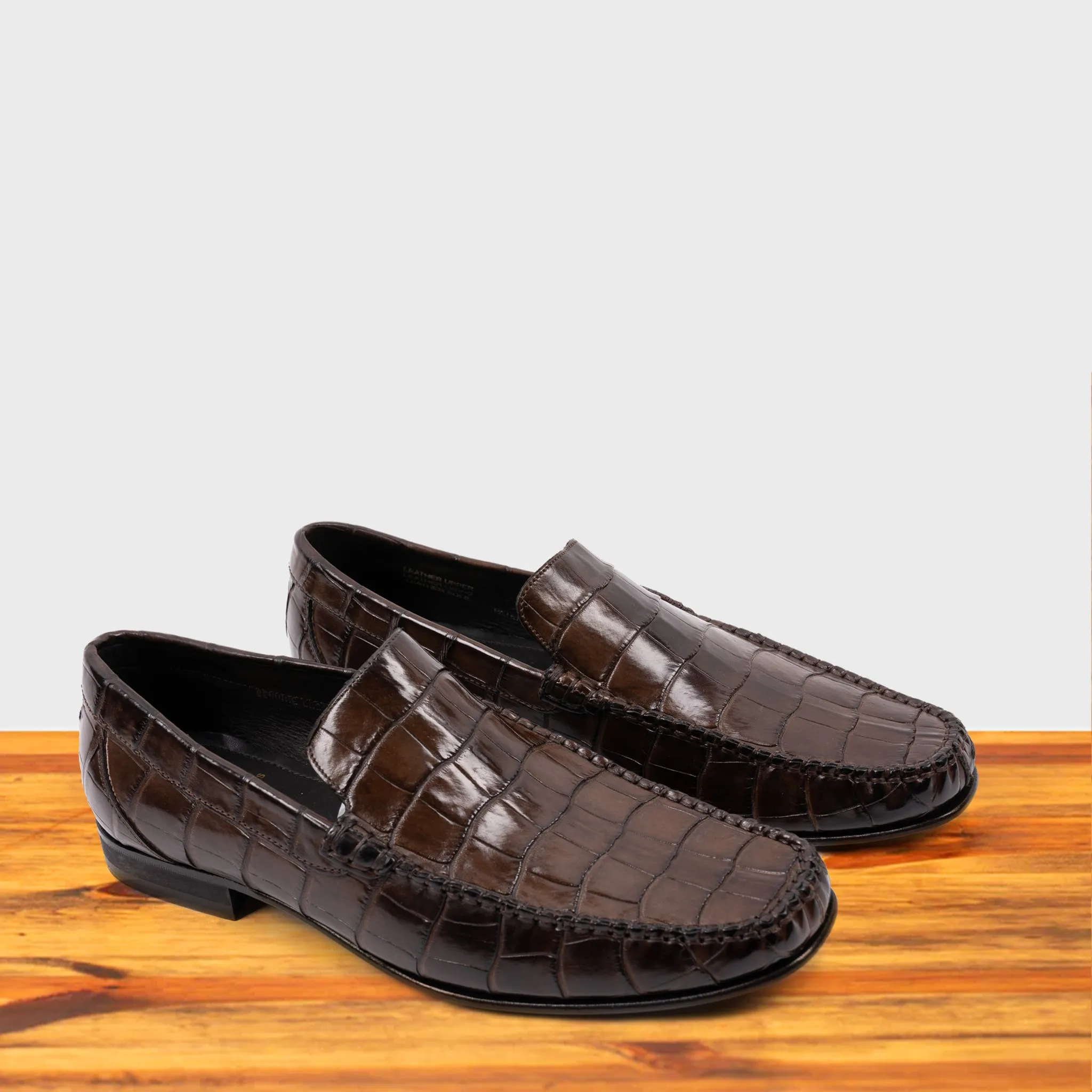 4468 Calzoleria Toscana Men's Nile Crocodile Venetian Loafer