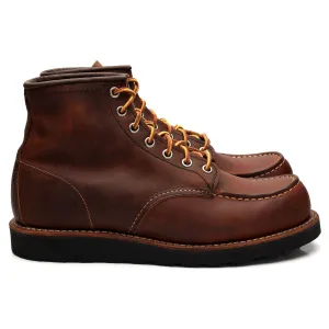 '8886' Brown Leather Moc Toe Boots UK 6.5 US 7.5 D