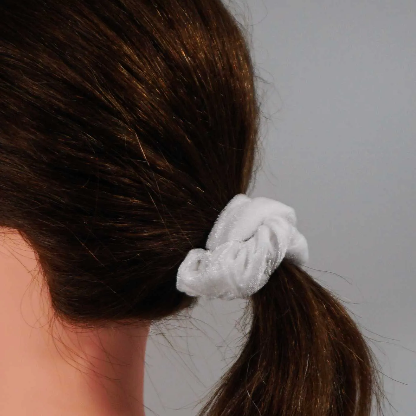 Amelia Beauty, Pastel Mix Velvet Scrunchies, 3.5in Diameter, Gentle on Hair, Strong Hold, No Snag, No Dents or Creases. 8 Pack