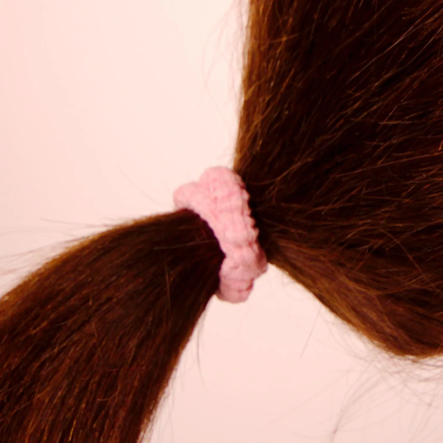 Amelia Beauty, Pastel Red Ribbed Scrunchies, 2.25in Diameter, Gentle on Hair, Strong Hold, No Snag, No Dents or Creases. 10 Pack