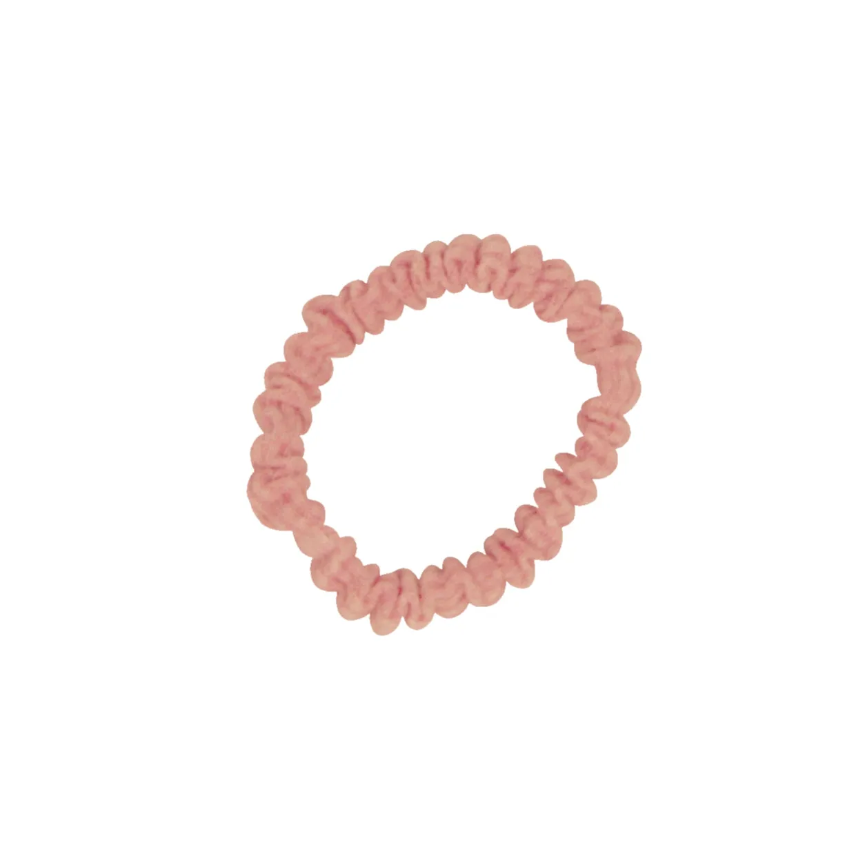 Amelia Beauty, Pastel Red Ribbed Scrunchies, 2.25in Diameter, Gentle on Hair, Strong Hold, No Snag, No Dents or Creases. 10 Pack