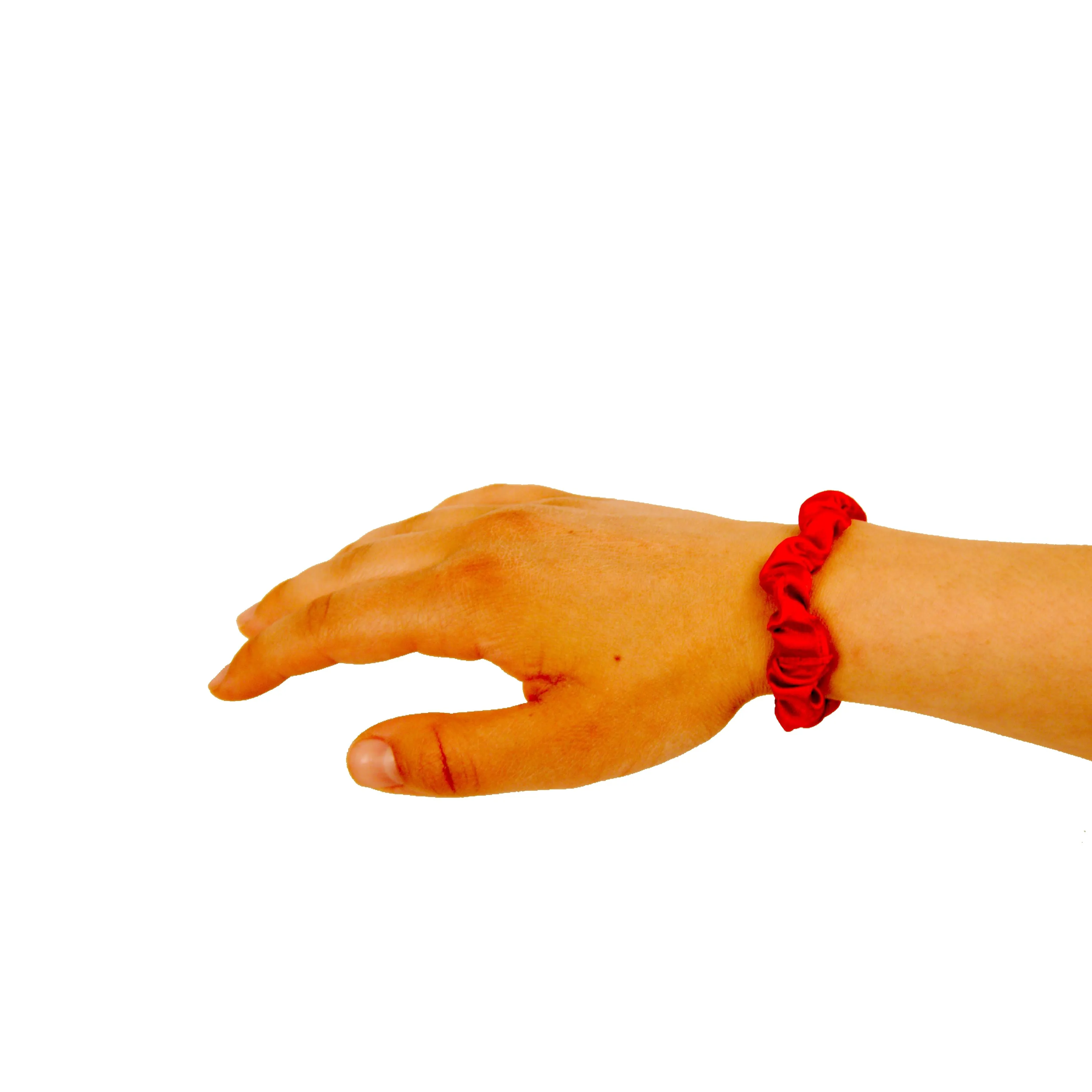 Amelia Beauty, Red Satin Scrunchies, 2.25in Diameter, Gentle on Hair, Strong Hold, No Snag, No Dents or Creases. 12 Pack