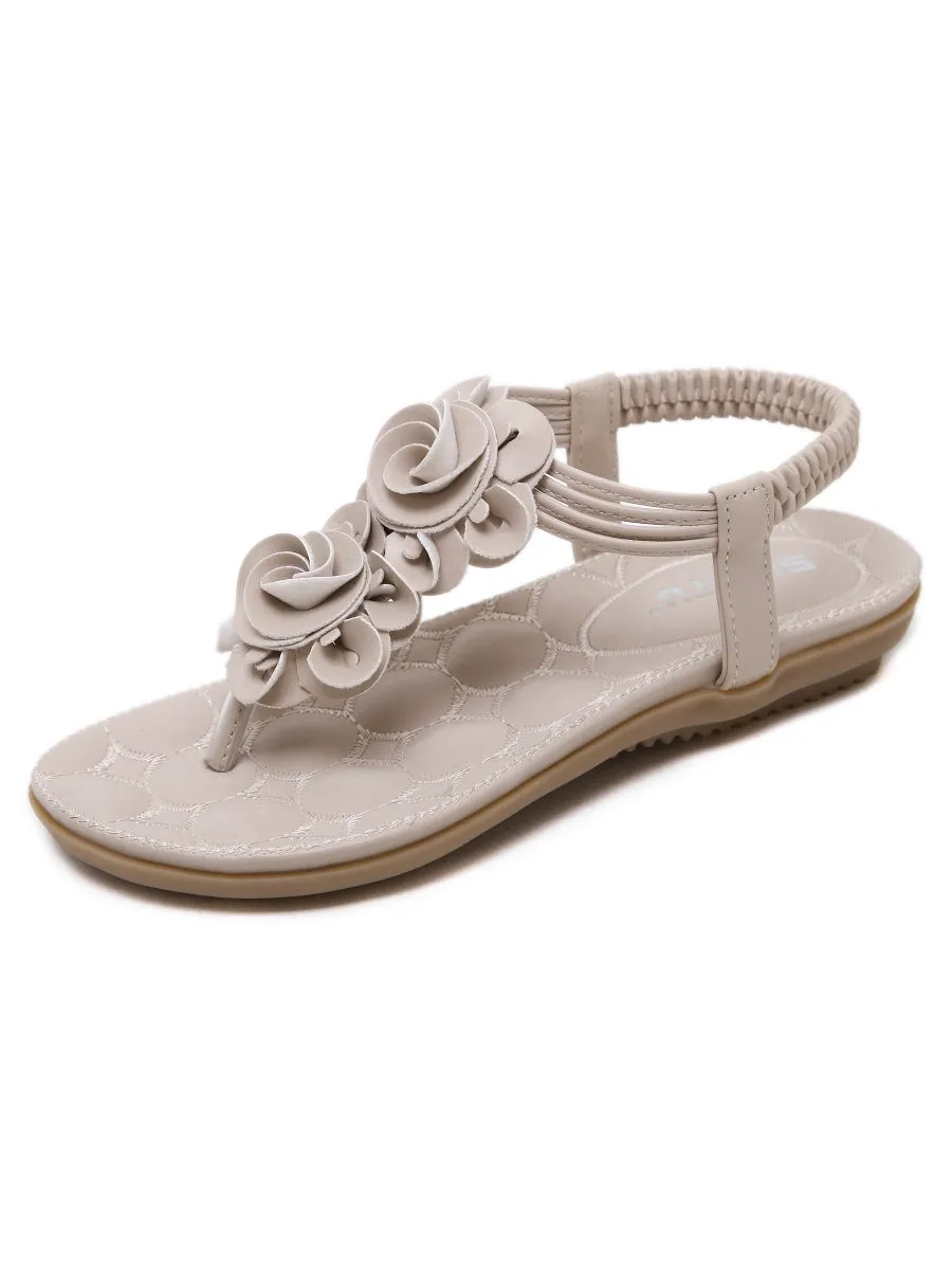 Apricot Rosette Sandals