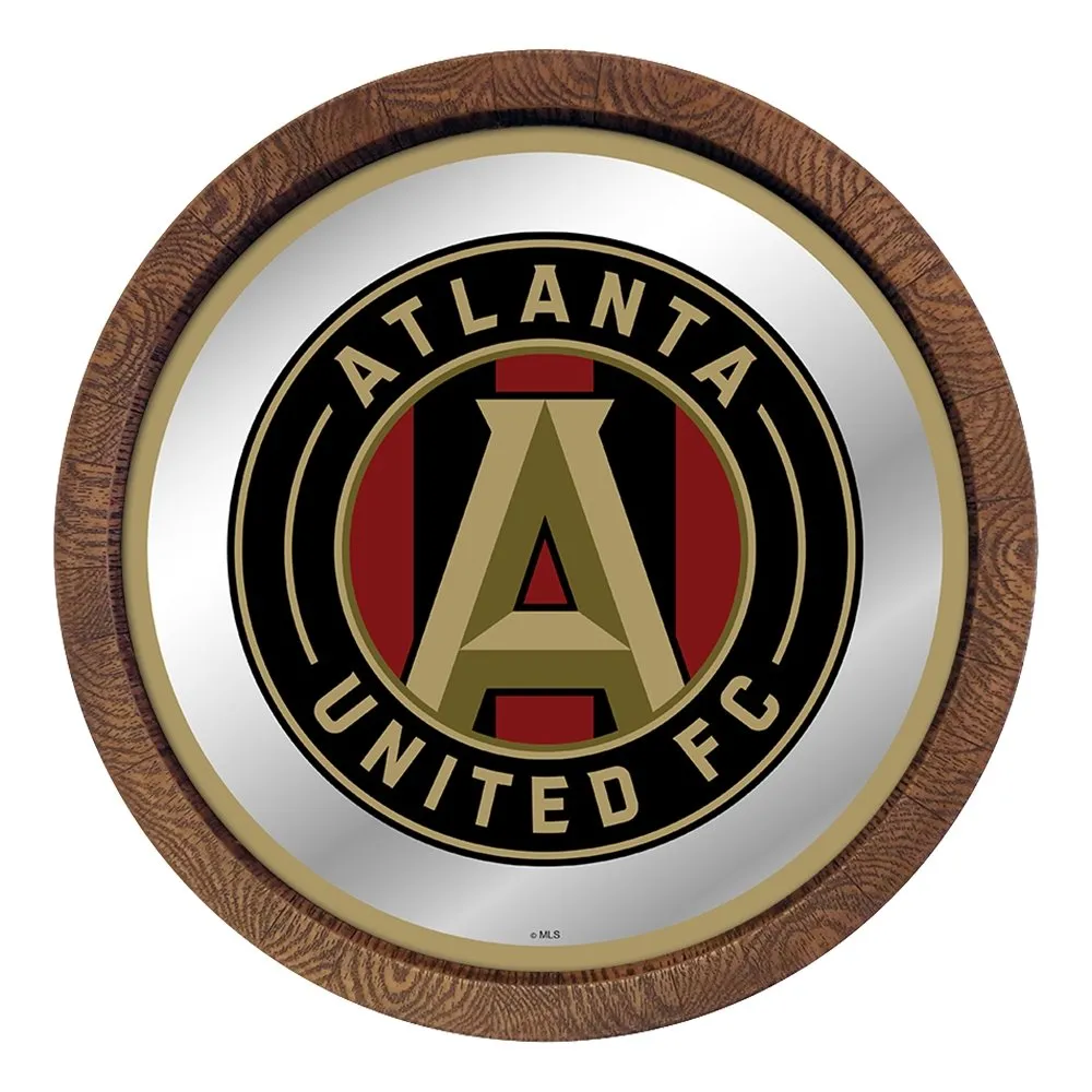 Atlanta United: Barrel Top Framed Mirror Mirrored Wall Sign