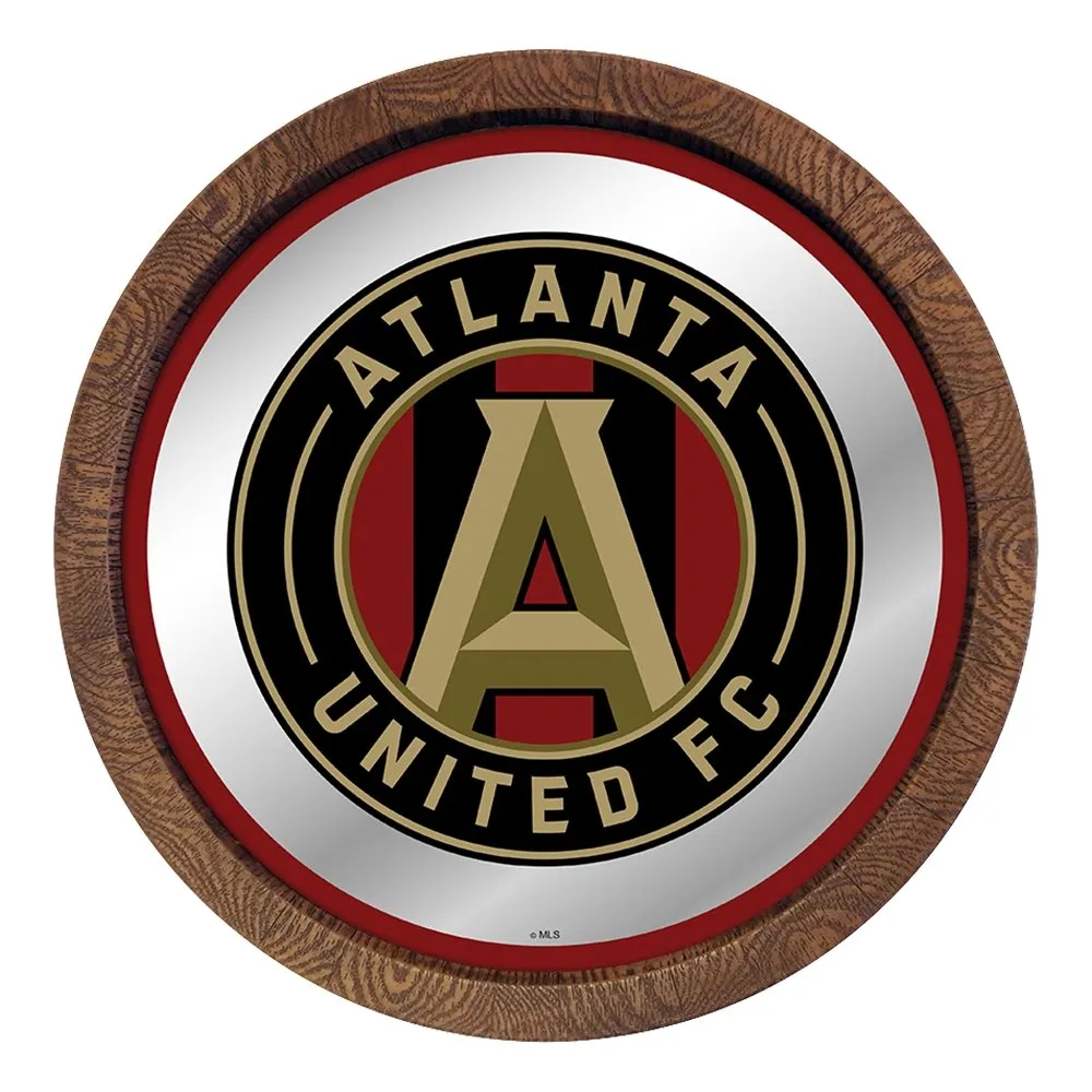 Atlanta United: Barrel Top Framed Mirror Mirrored Wall Sign