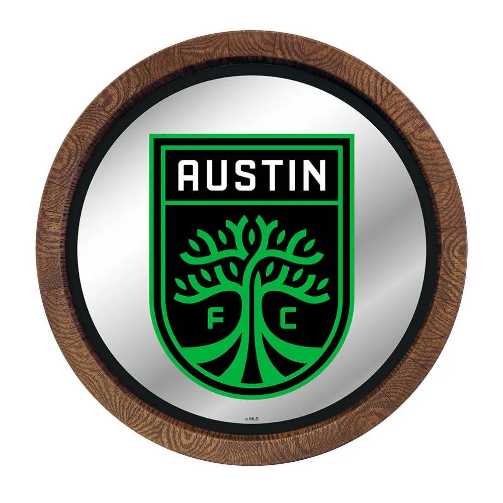 Austin FC: Barrel Top Framed Mirror Mirrored Wall Sign