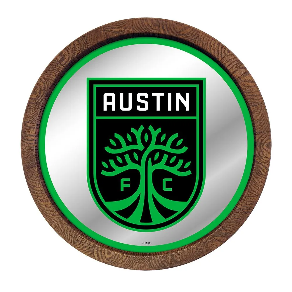 Austin FC: Barrel Top Framed Mirror Mirrored Wall Sign