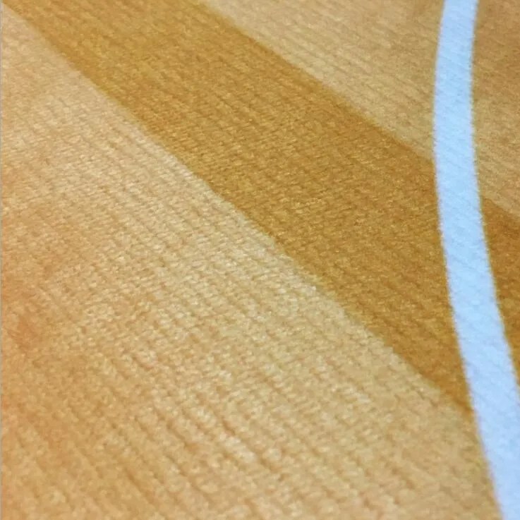 Basketball Field Blue Area Rug Carpet