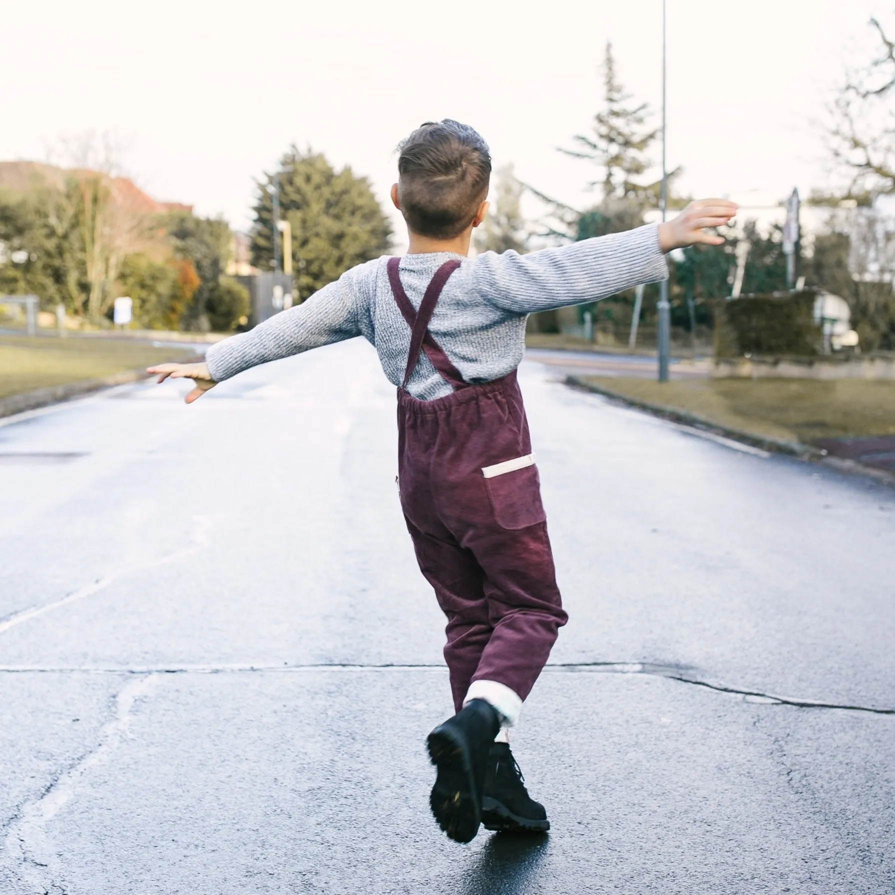 Berry Corduroy Dungarees (Pre-order)