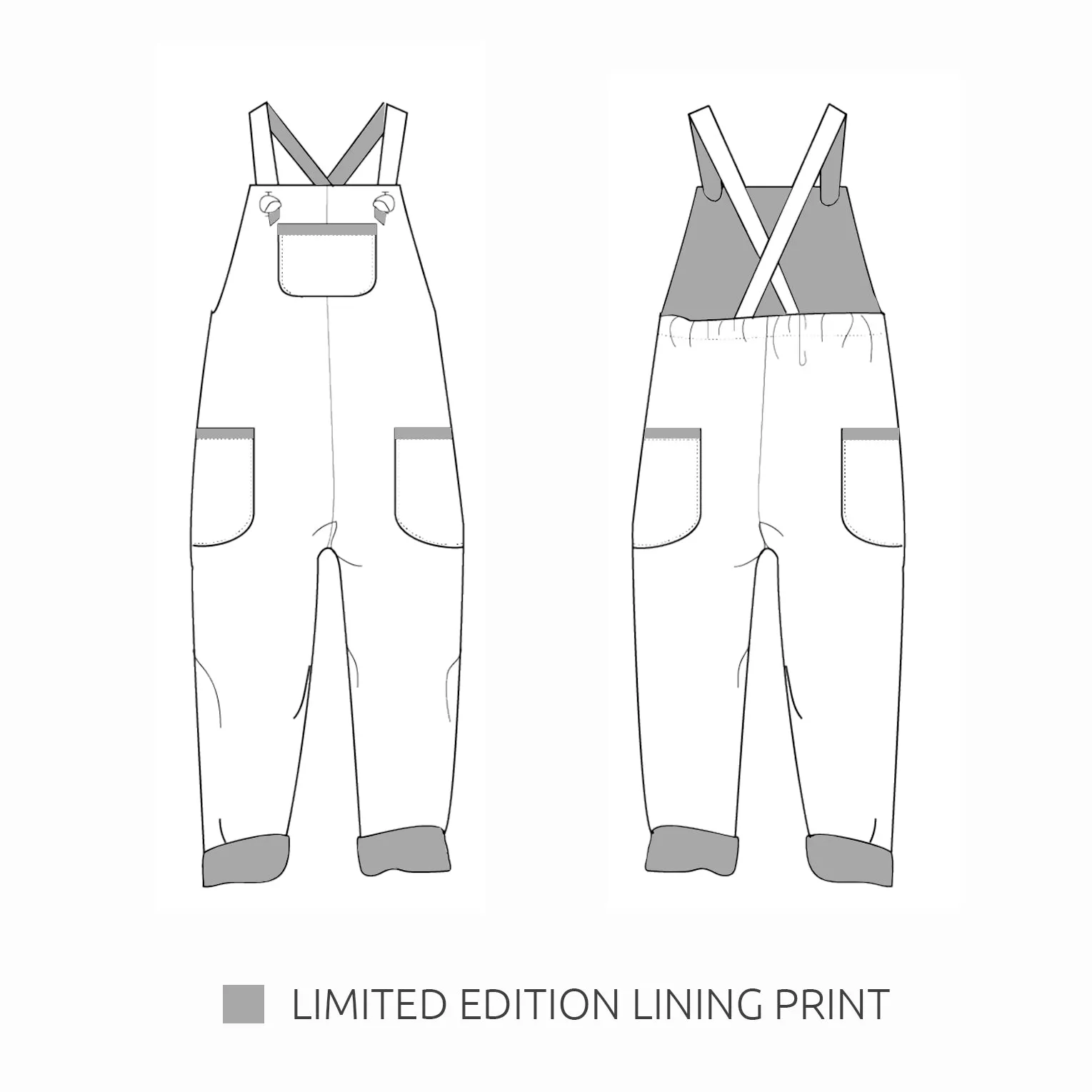 Berry Corduroy Dungarees (Pre-order)