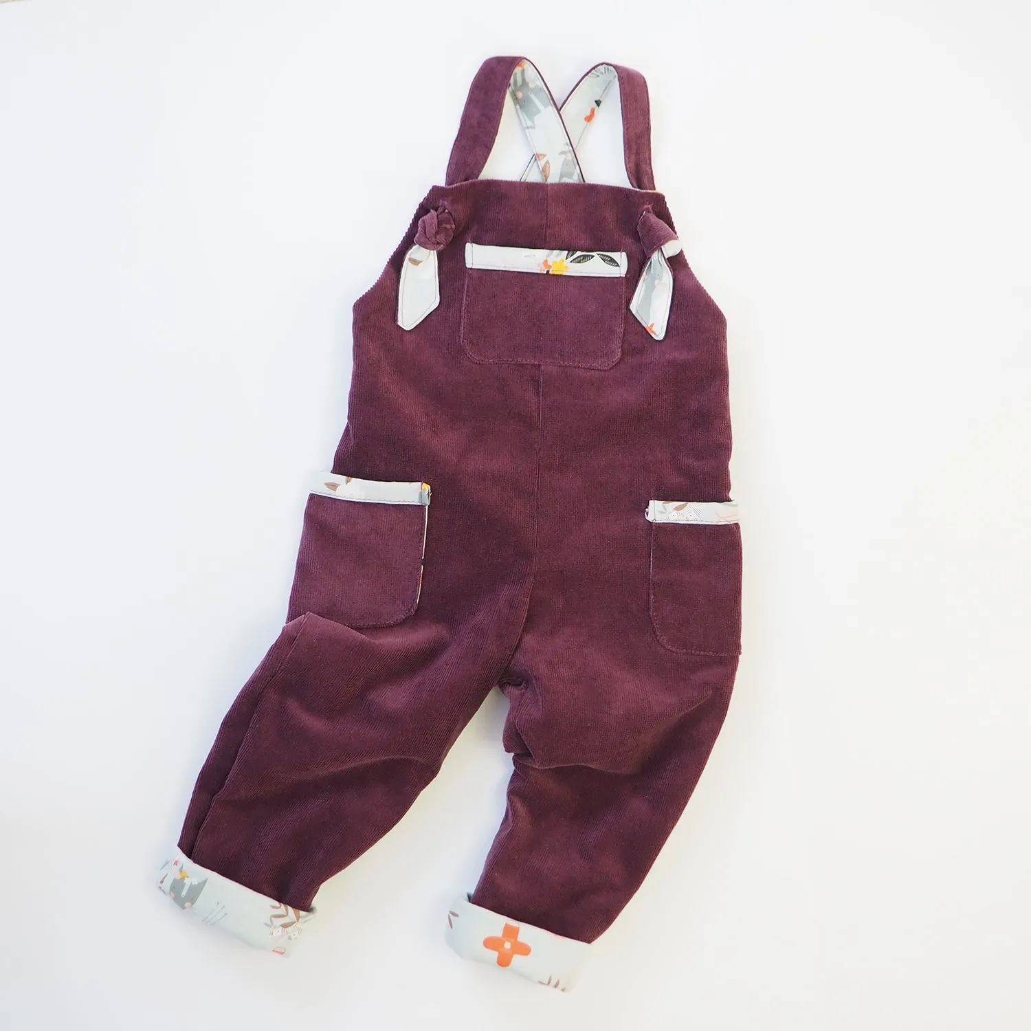 Berry Corduroy Dungarees (Pre-order)
