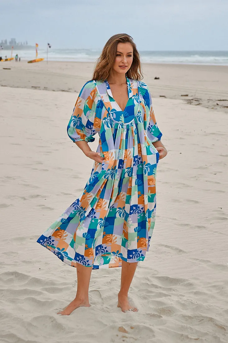 Boheme Midi Dress - Tides