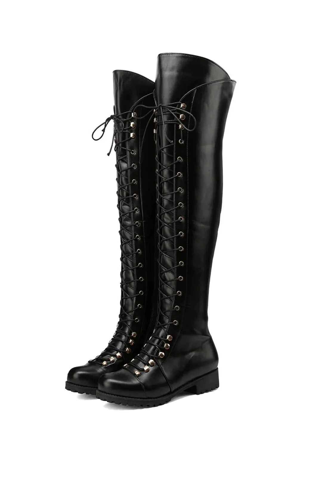 Boots Noir™ | Women's Over The Knee Leather Boots | Genuine Leather, Stylish Design & Comfortable Fit