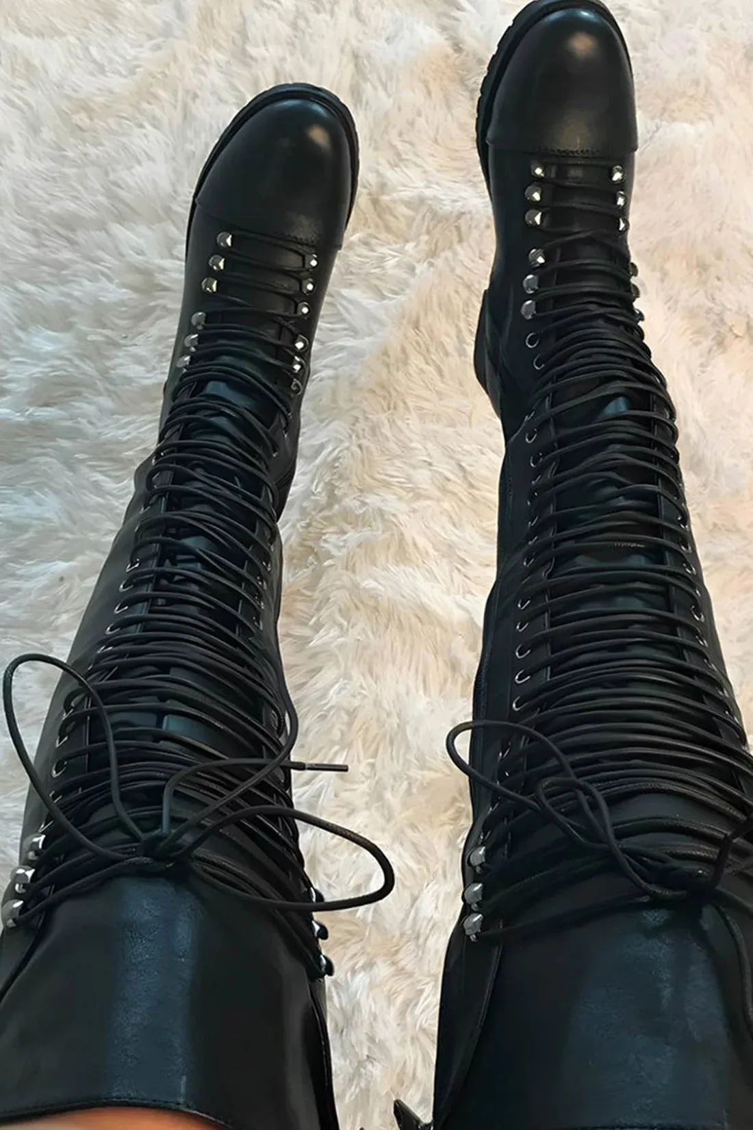 Boots Noir™ | Women's Over The Knee Leather Boots | Genuine Leather, Stylish Design & Comfortable Fit