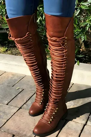 Boots Noir™ | Women's Over The Knee Leather Boots | Genuine Leather, Stylish Design & Comfortable Fit