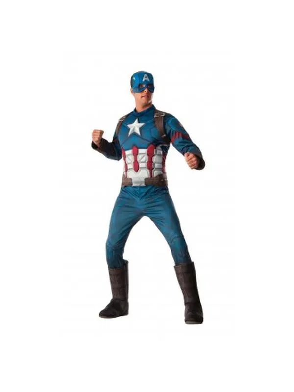 Captain America Deluxe Muscle Chest Size Std