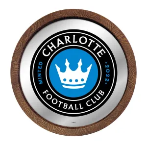 Charlotte FC: Barrel Top Framed Mirror Mirrored Wall Sign