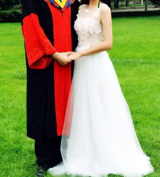 Charming Long Pretty Unique Custom New Design Most Popular  Wedding Dresses,  WD0333