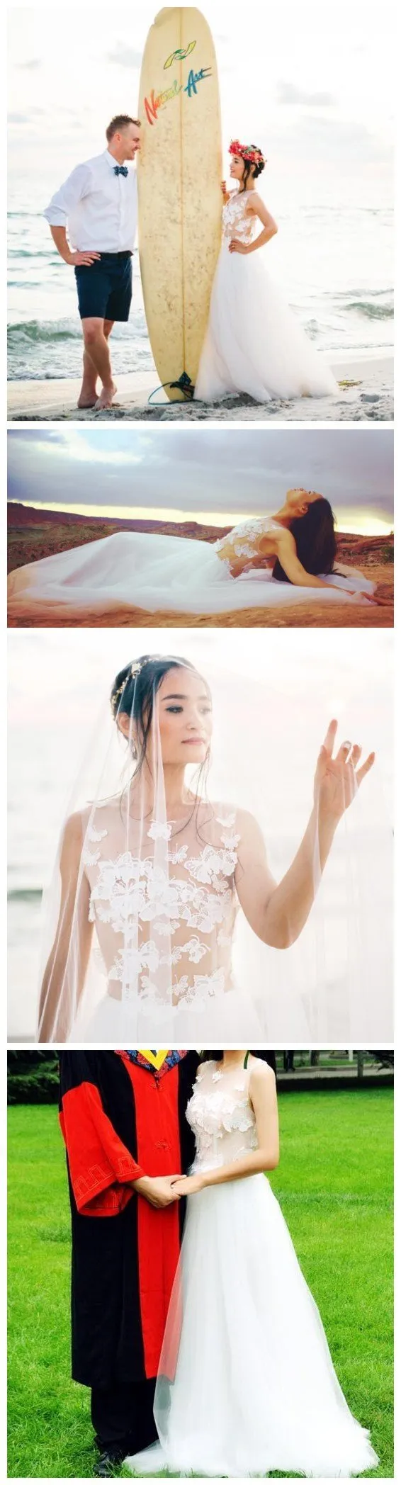 Charming Long Pretty Unique Custom New Design Most Popular  Wedding Dresses,  WD0333
