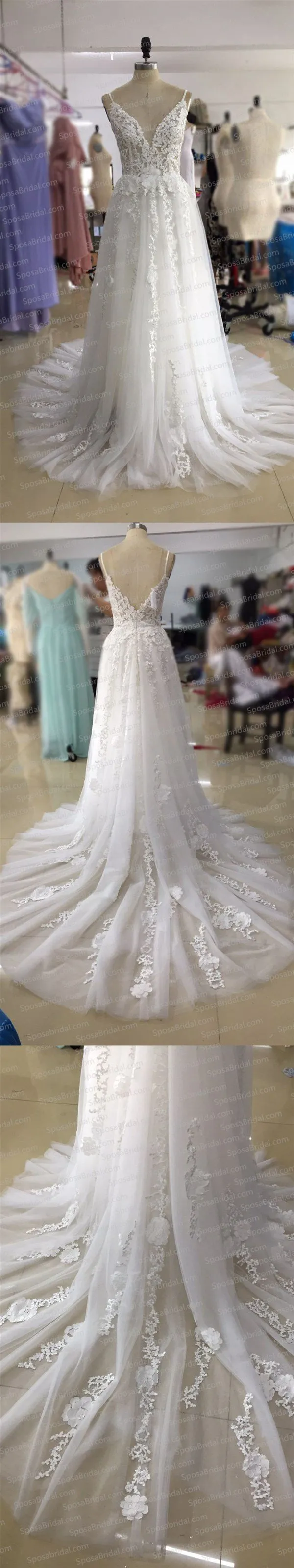 Charming New Arrival Straps Popular Pretty High Quality Lace Appliques Prom Dress, PD0371