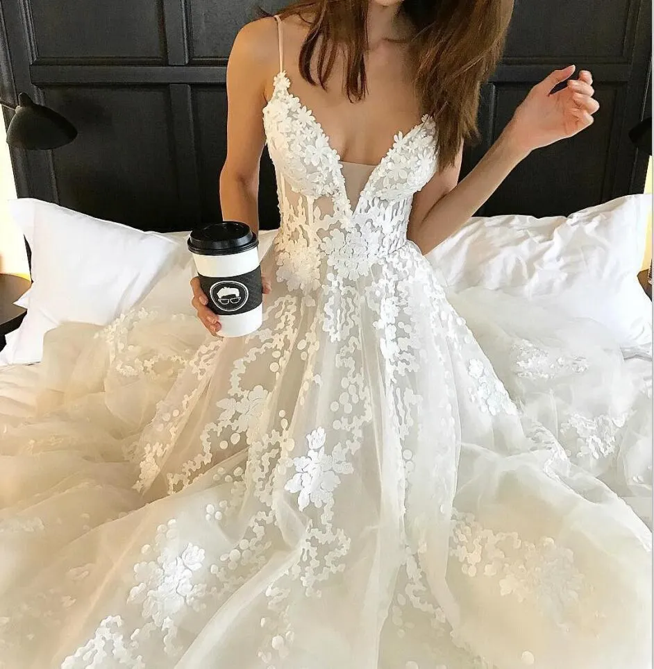 Charming New Arrival Straps Popular Pretty High Quality Lace Appliques Prom Dress, PD0371