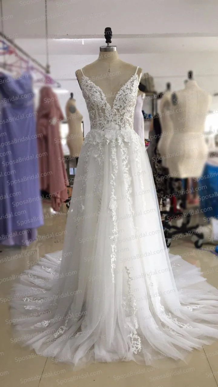 Charming New Arrival Straps Popular Pretty High Quality Lace Appliques Prom Dress, PD0371