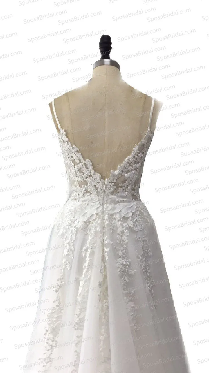 Charming New Arrival Straps Popular Pretty High Quality Lace Appliques Prom Dress, PD0371
