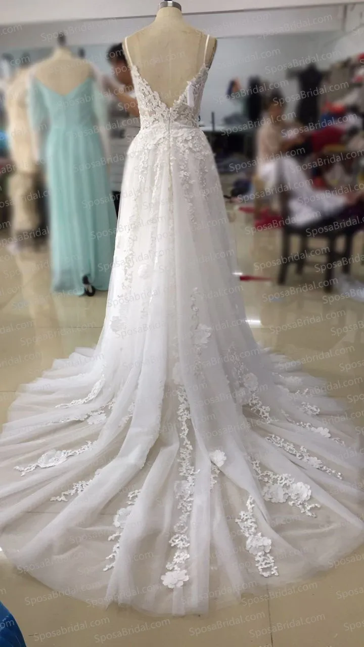Charming New Arrival Straps Popular Pretty High Quality Lace Appliques Prom Dress, PD0371