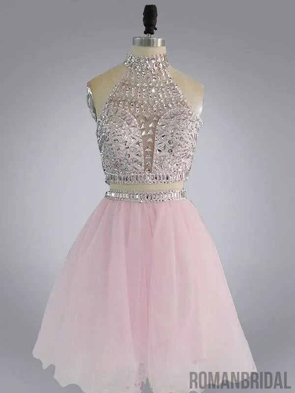 Charming popular Homecoming Dress Sexy Rhinestone Bateau Short Prom Dress Party Dress, Homecoming dresses, HD0312