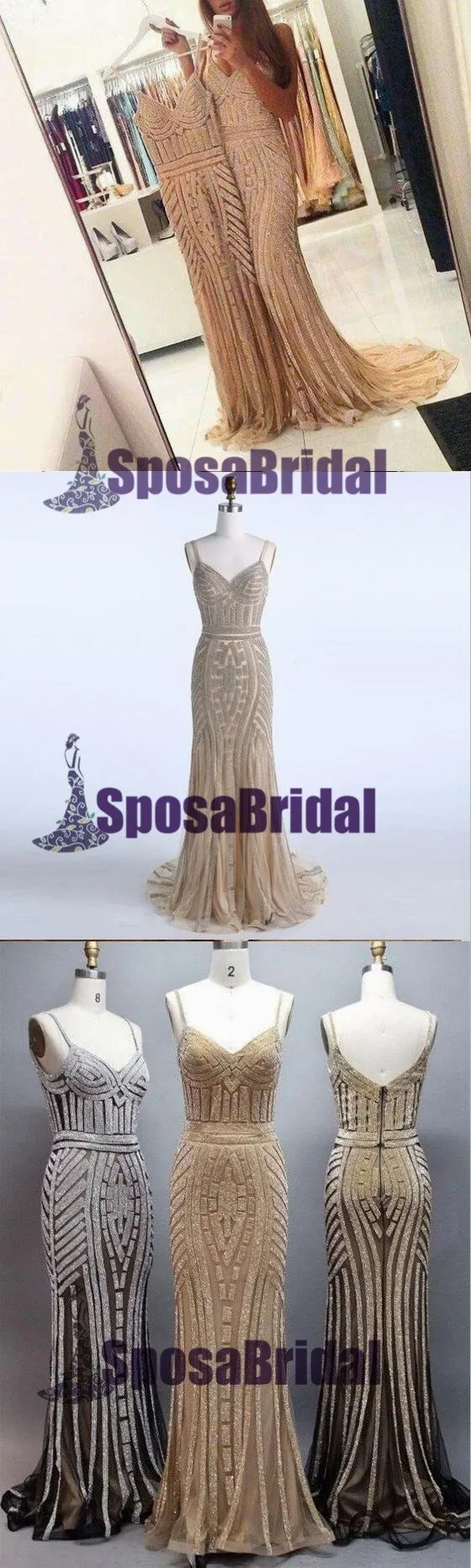 Charming Sparkly Shining Gorgeous Formal Elegant Unique Popular Prom Dresses, PD0493