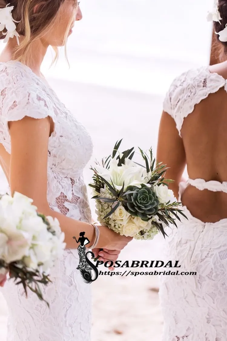 Cheap Long Fulle Lace V-Neck Open Back Tight Elegant Popular Bridesmaid Dresses,WG316
