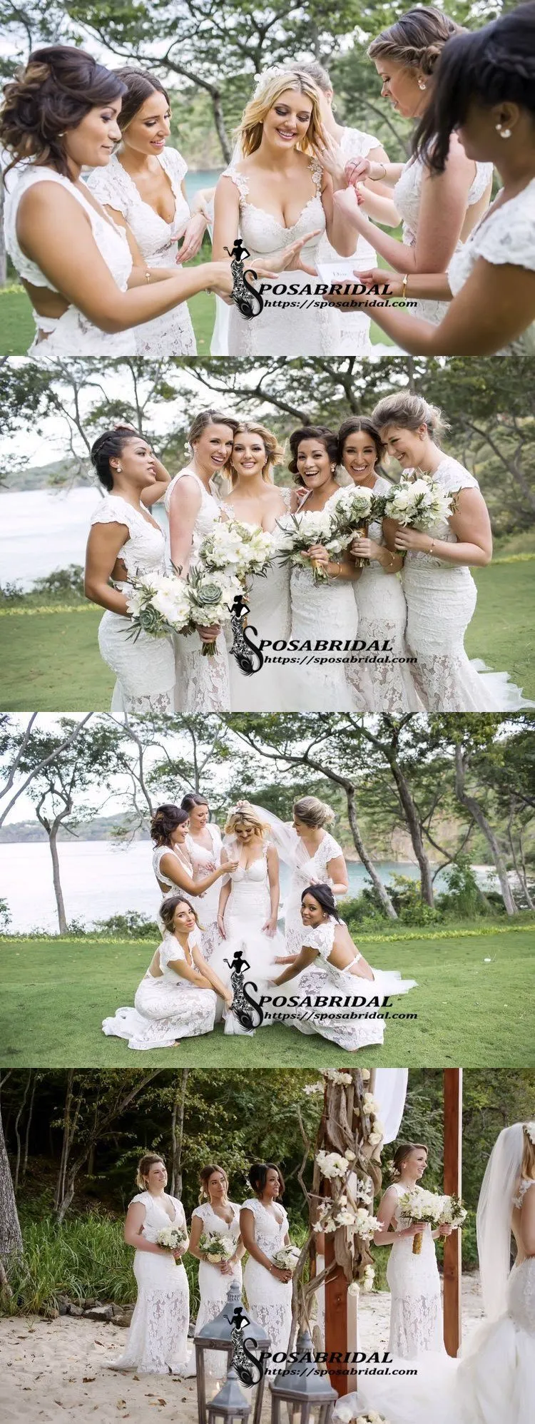 Cheap Long Fulle Lace V-Neck Open Back Tight Elegant Popular Bridesmaid Dresses,WG316