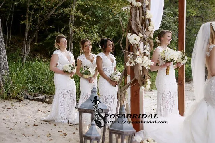 Cheap Long Fulle Lace V-Neck Open Back Tight Elegant Popular Bridesmaid Dresses,WG316