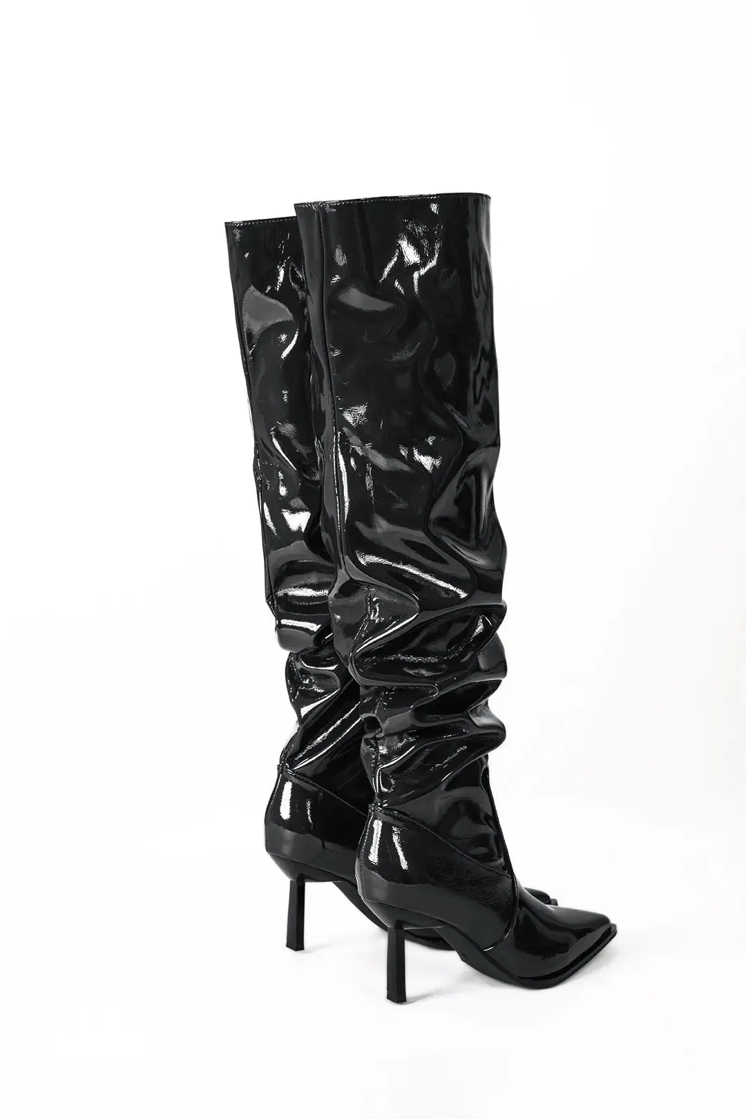 Chloe - Stylish Ruched Fit Woman's Knee High Boots