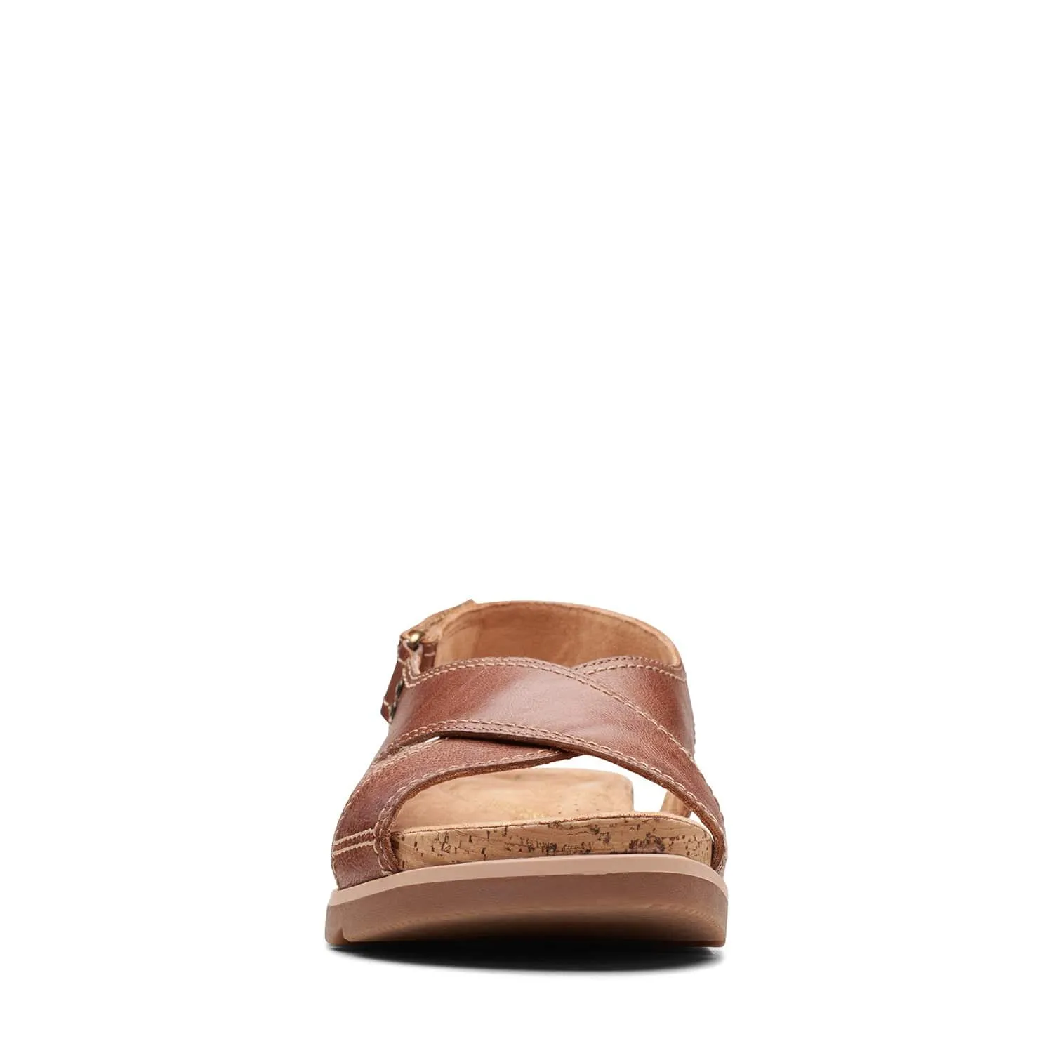 Clarks Yacht Cross - Sandals - Tan Leather - 261721545 - E Width (Wide Fit)