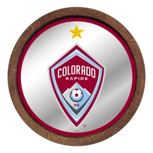Colorado Rapids: Barrel Top Framed Mirror Mirrored Wall Sign