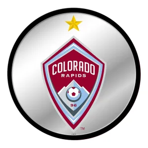Colorado Rapids: Modern Disc Mirrored Wall Sign