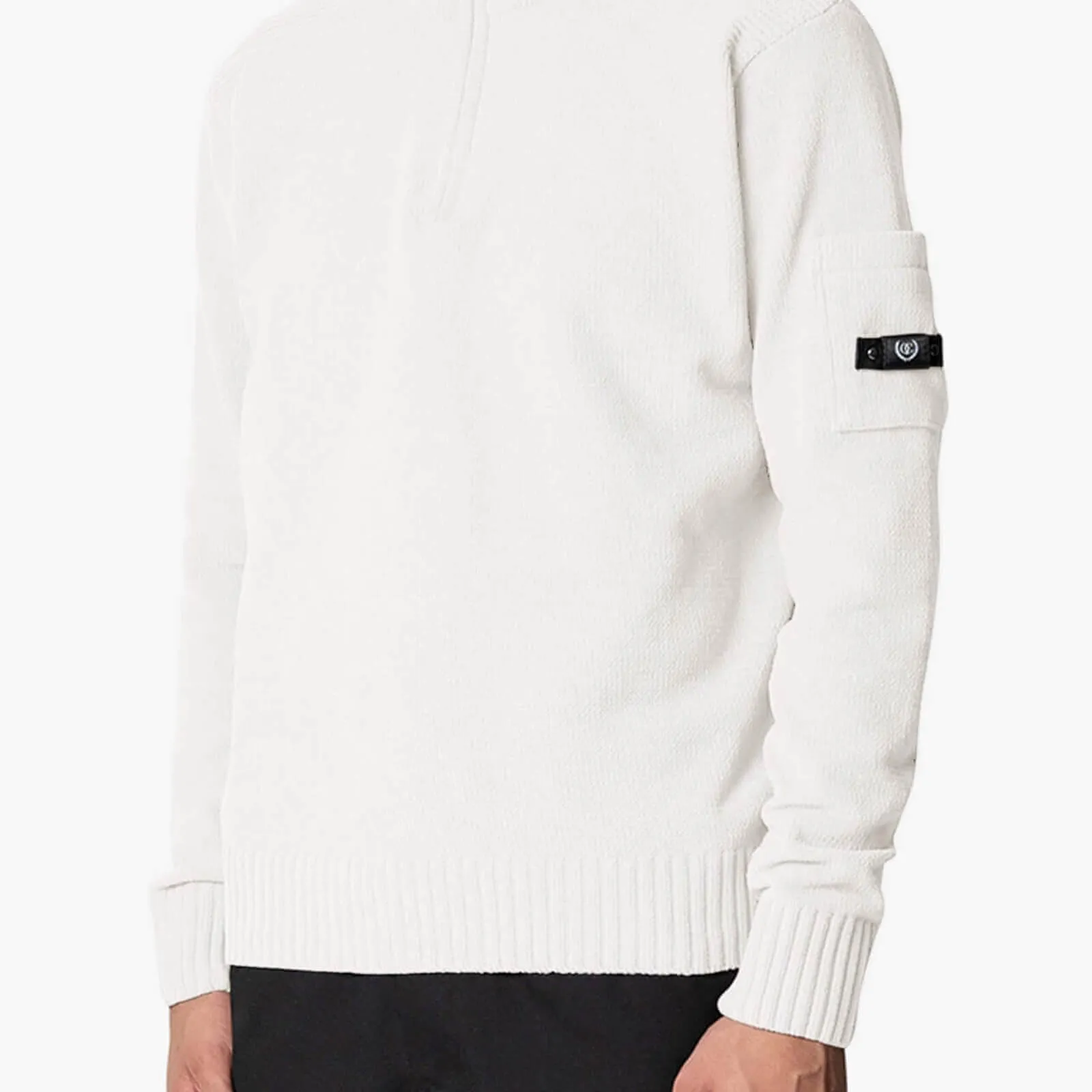 COMBAT KNITTED HALFZIP | ECRU