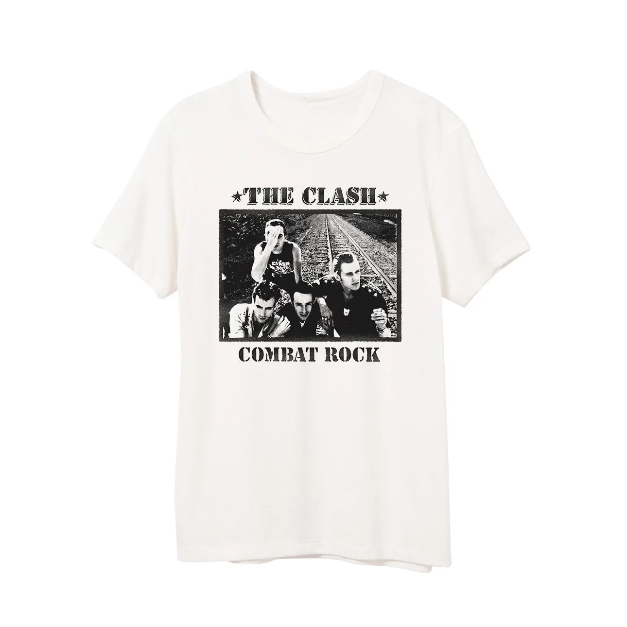 Combat Rock Vintage Album White Tee