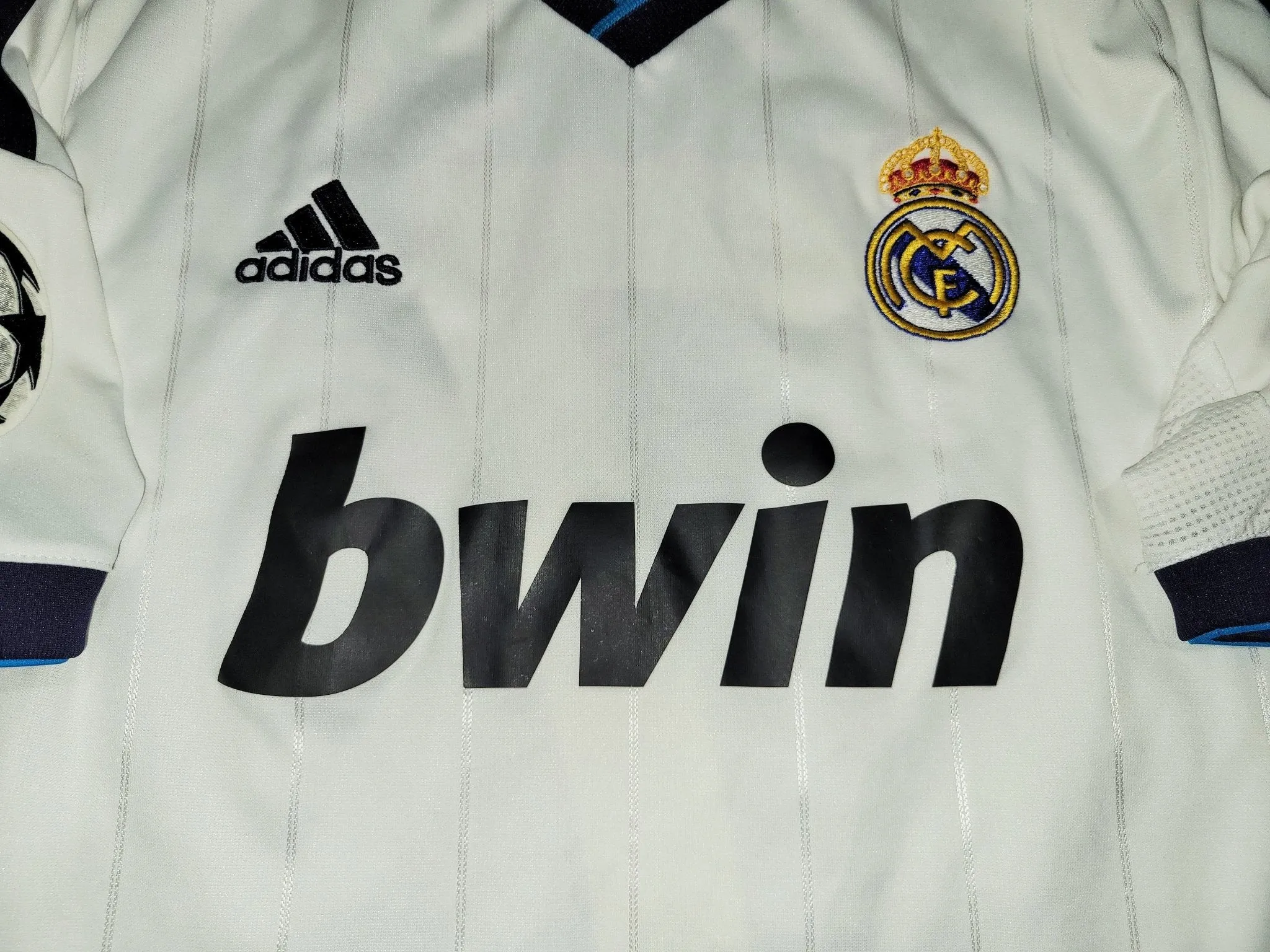 Cristiano Ronaldo Real Madrid 2012 2013 UEFA Home Soccer Jersey Camiseta Shirt M SKU# W41768