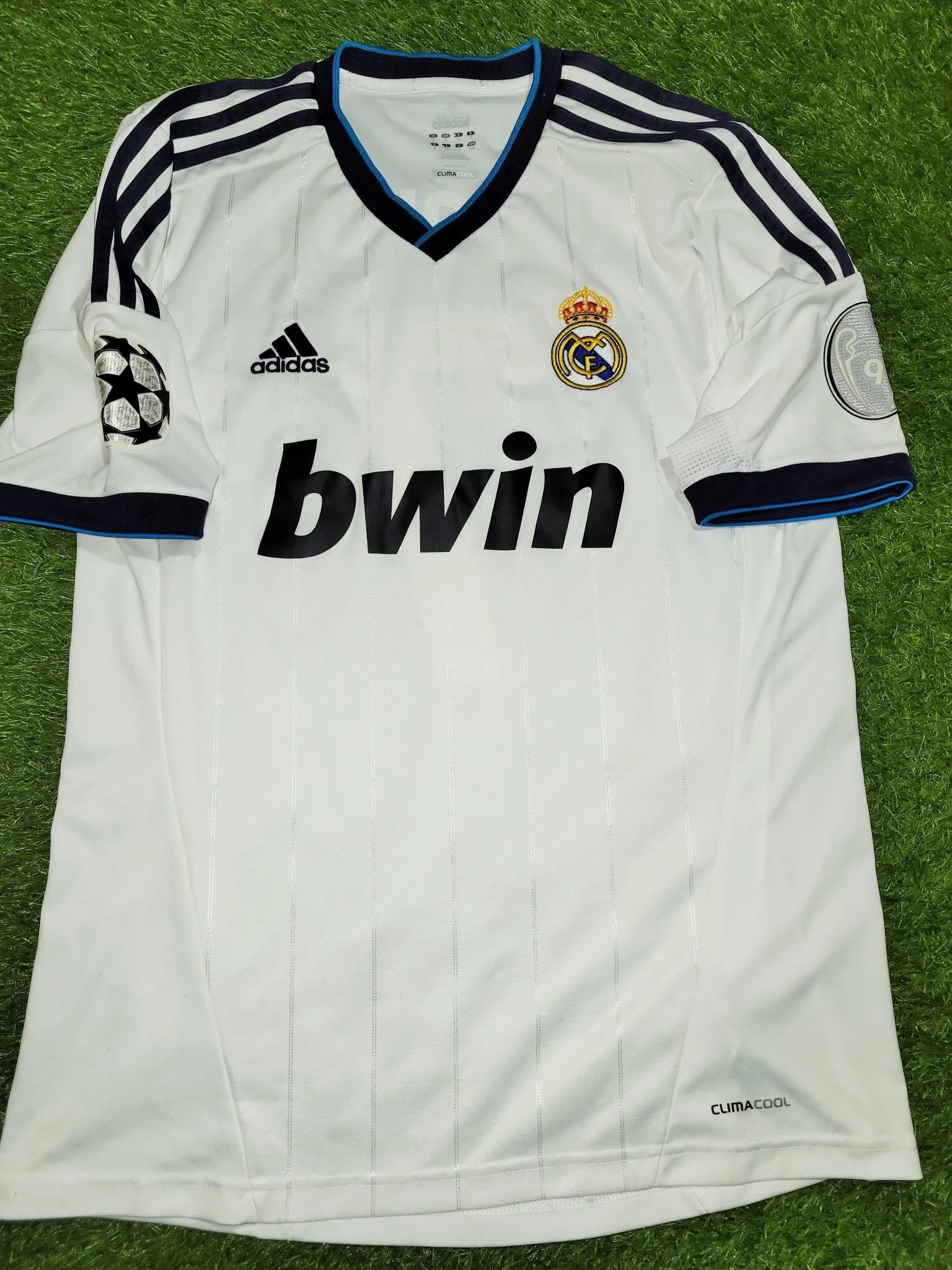 Cristiano Ronaldo Real Madrid 2012 2013 UEFA Home Soccer Jersey Camiseta Shirt M SKU# W41768