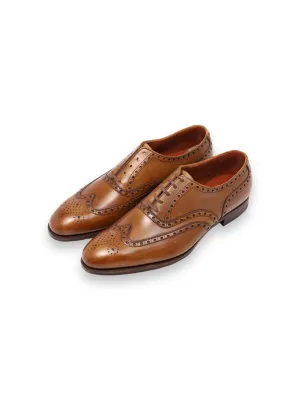 Crockett & Jones Cognac Brown Atherstone Wingtip Derby Lace-ups
