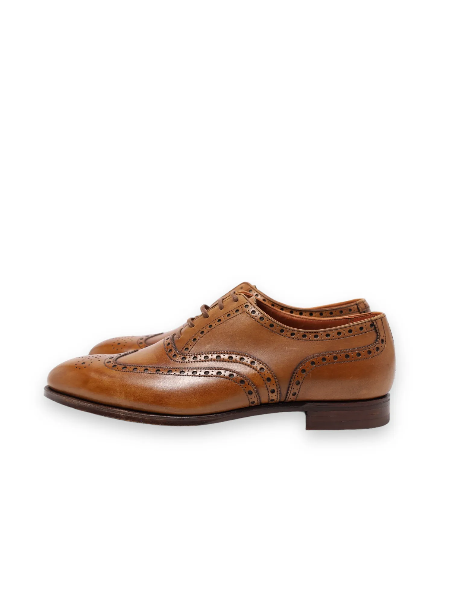 Crockett & Jones Cognac Brown Atherstone Wingtip Derby Lace-ups